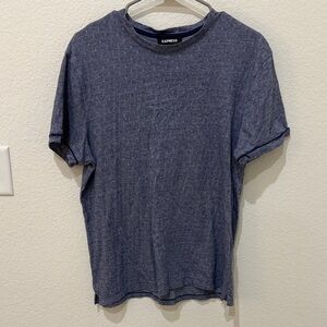 Express Men's Heathered Navy Tee